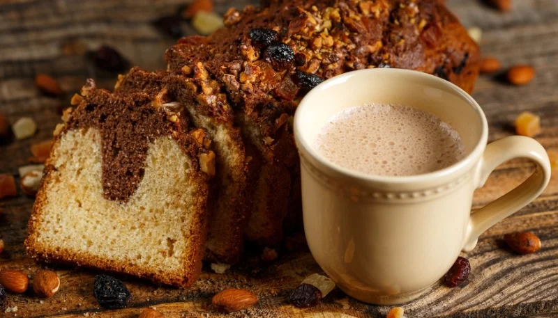 Bizcocho de dos colores con jengibre