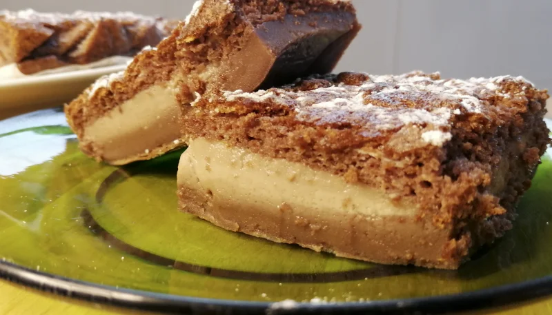 Bizcocho de tres capas