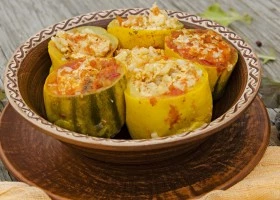 Receta Calabacines rellenos con curry sencilla