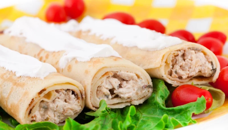 Crepes con pollo