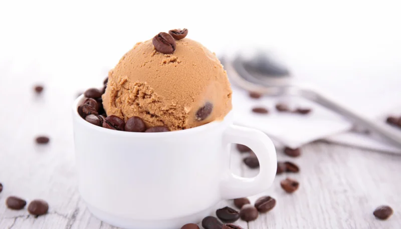 Helado de café casero