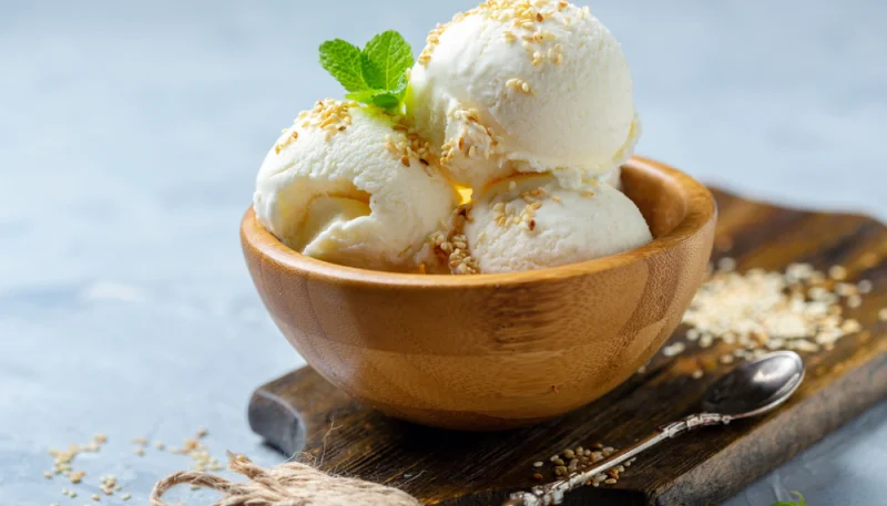 Helado de nueces casero