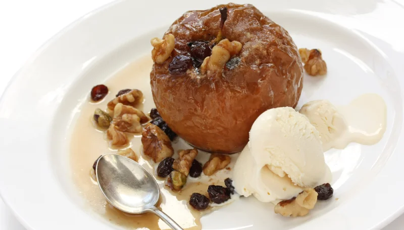 Manzana caramelizada