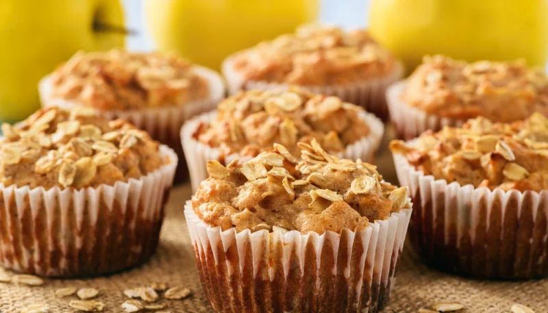 Muffins de manzana y nueces