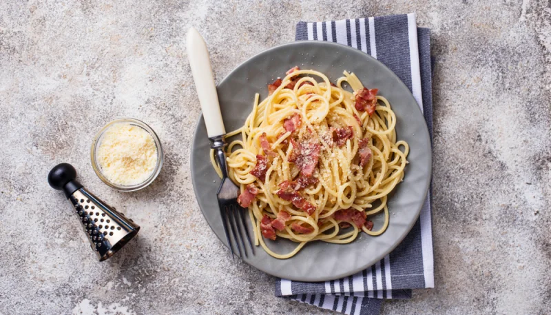 Pasta con bacon