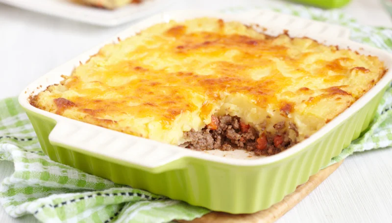 Pastel de patata y carne sin masa