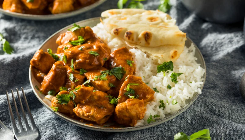 Pollo tikka masala con salsa casera
