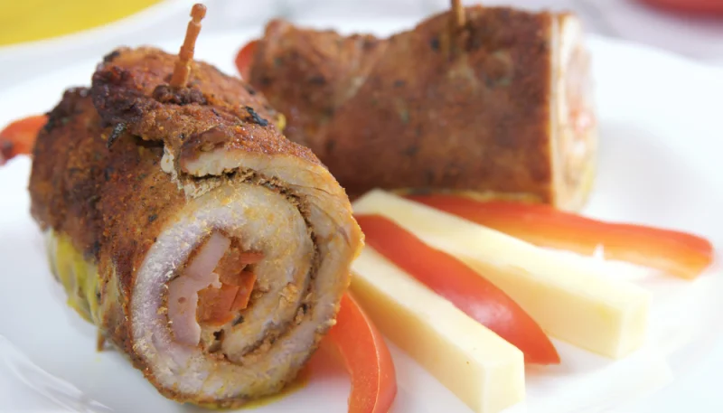 Rollo de ternera con queso