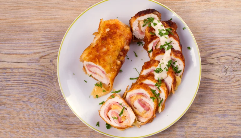 Rollo de pollo al limón