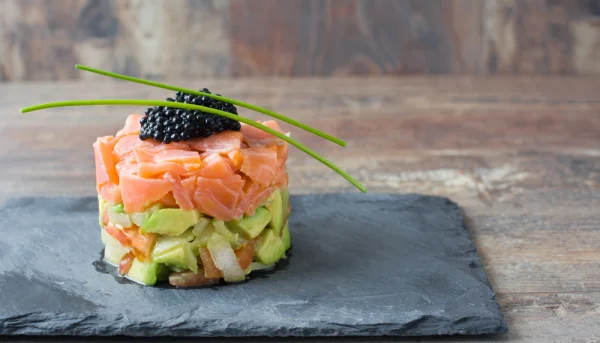 Tartar de salmón