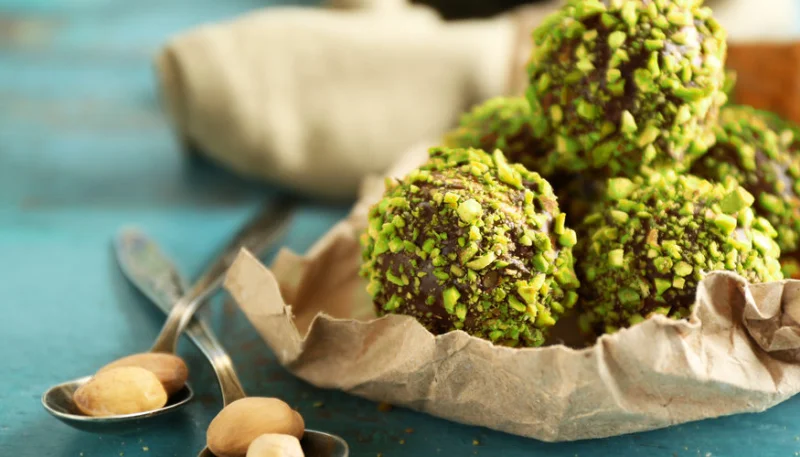 Trufas de pistacho