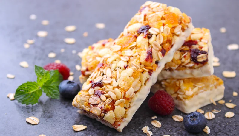 Barritas de cereal y yogur