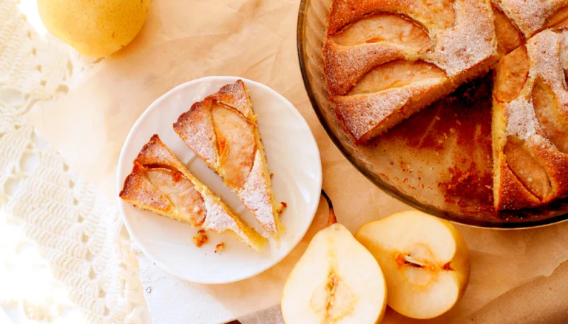 Bizcocho de peras y mandarinas