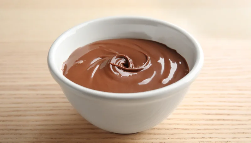 Crema pastelera de chocolate sin huevo