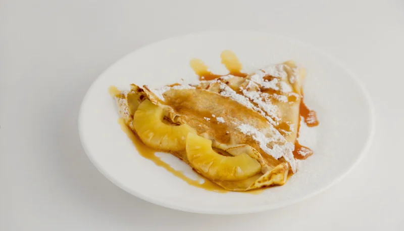 Crepes con piña