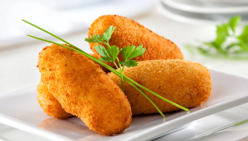 Croquetas de huevo y trufa de Borgoña