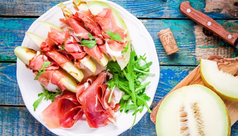 Ensalada de melón y jamón serrano