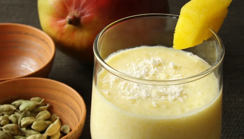 Granizado de mango y yogur griego