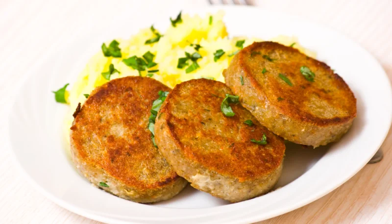 Hamburguesa de pescado a las finas hierbas