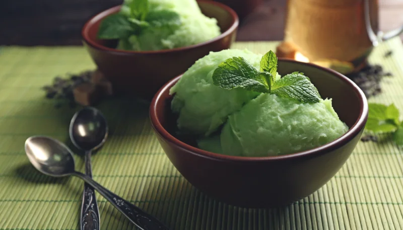 Helado de matcha