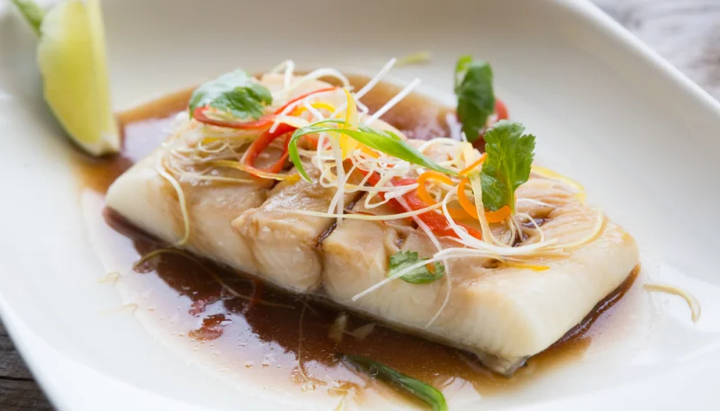 Lenguado con lima al estilo asiático