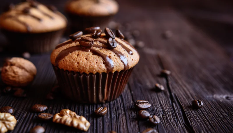 Muffins de café sin gluten