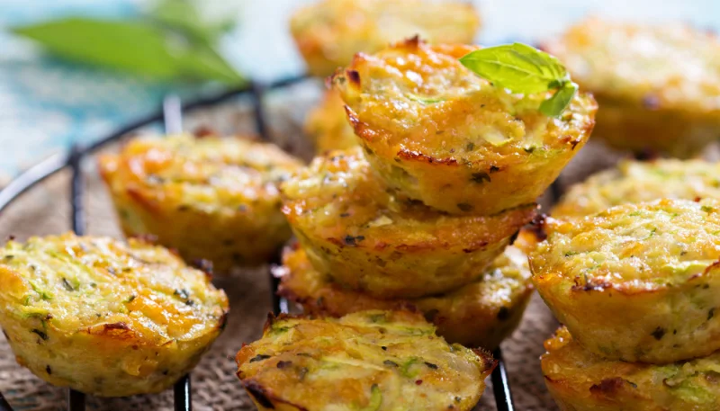 Muffins de calabacín con miel