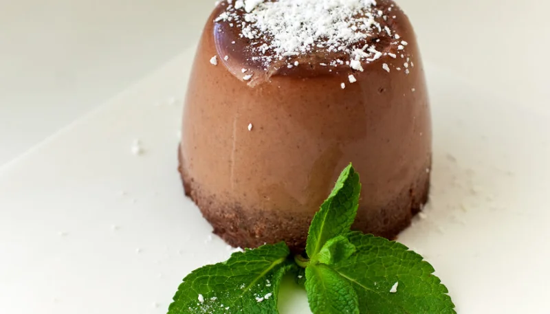 Panna cotta de chocolate con Thermomix