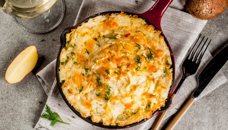 Pastel de atún y patatas