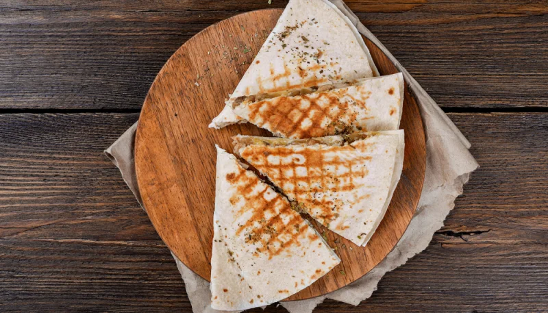 Quesadillas con mermelada