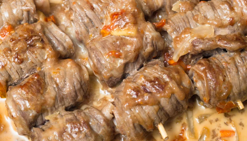 Rollitos de ternera a la crema