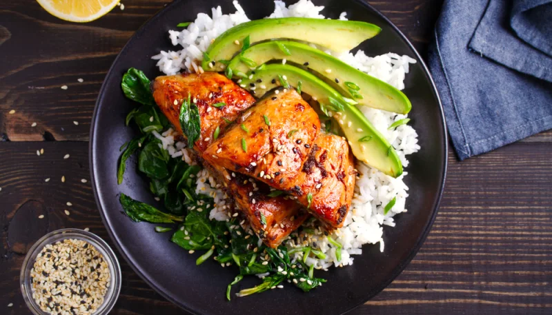 Salmón en salsa dulce