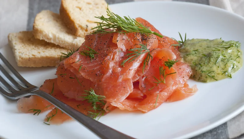 Salmón marinado