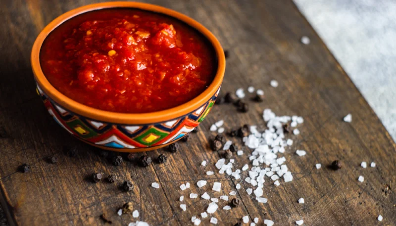Salsa de tomate asado picante