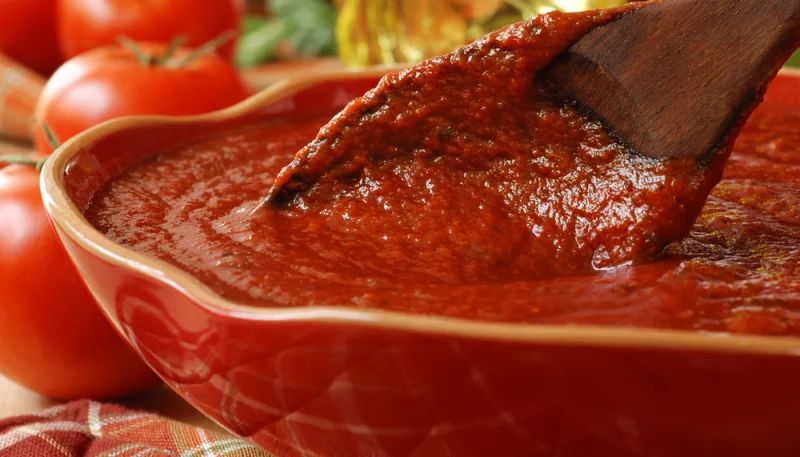 Salsa de tomate para pizza