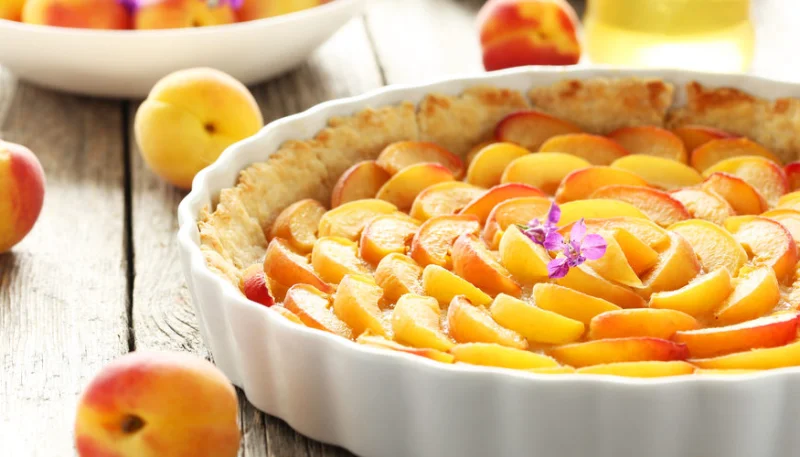 Tarta de albaricoques y canela