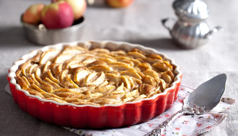 Tarta de manzana sin huevo ni mantequilla