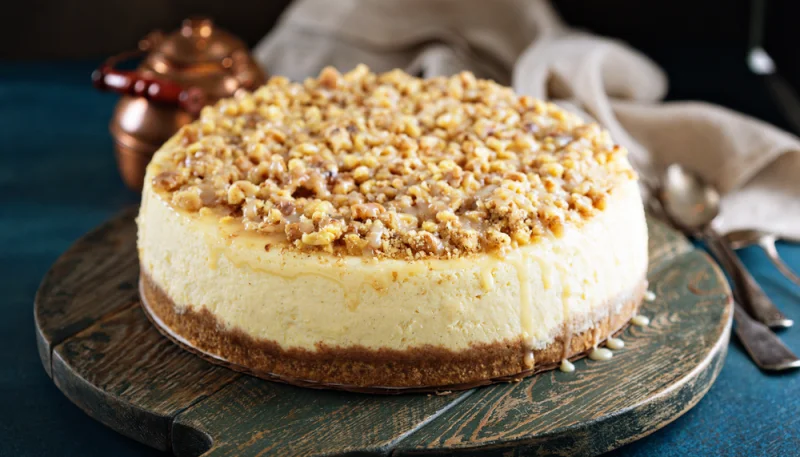 Tarta de queso y chocolate blanco