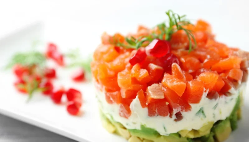 Tartar de tomate y aguacate