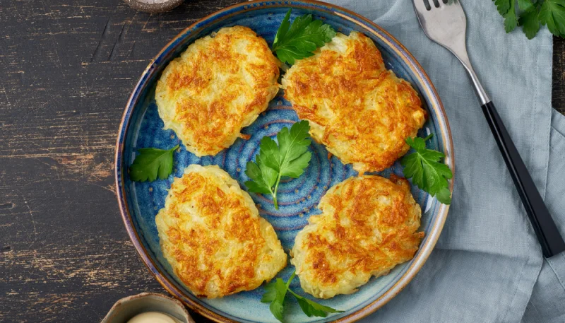 Tortitas de patatas y queso