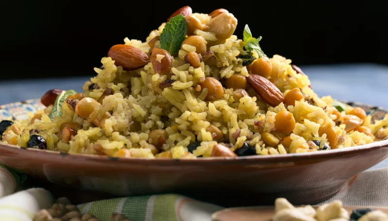 Arroz con almendras