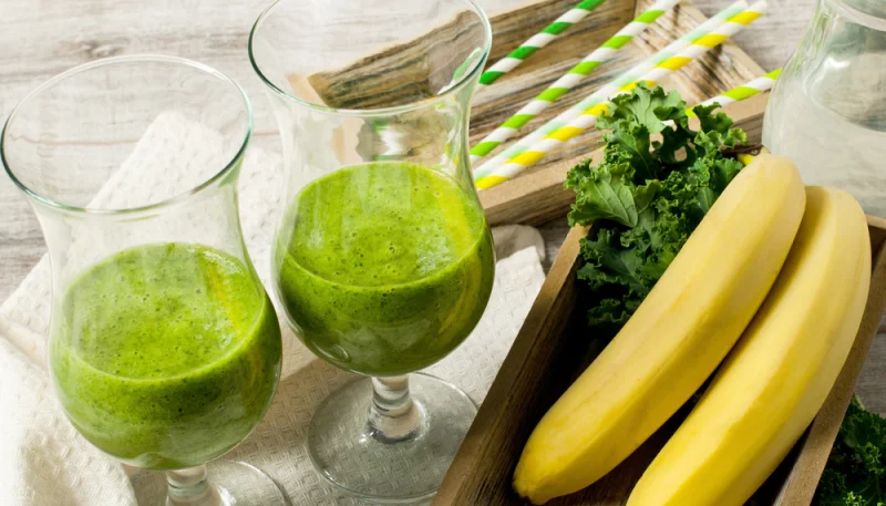 Batido de kale y plátano
