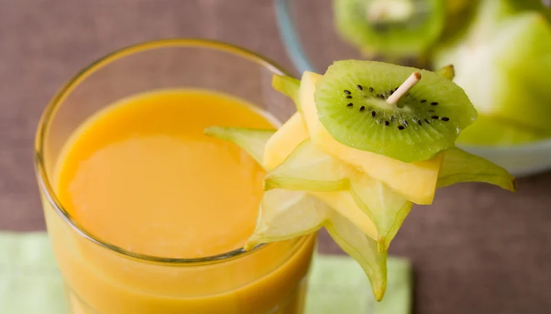 Batido de mango y kiwi