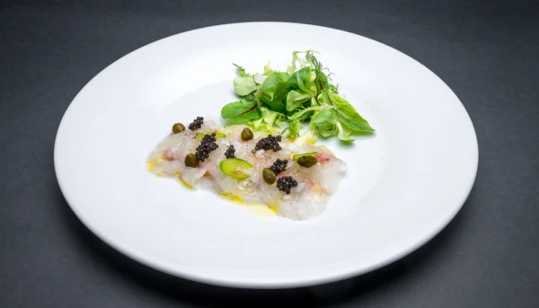 Carpaccio de bacalao