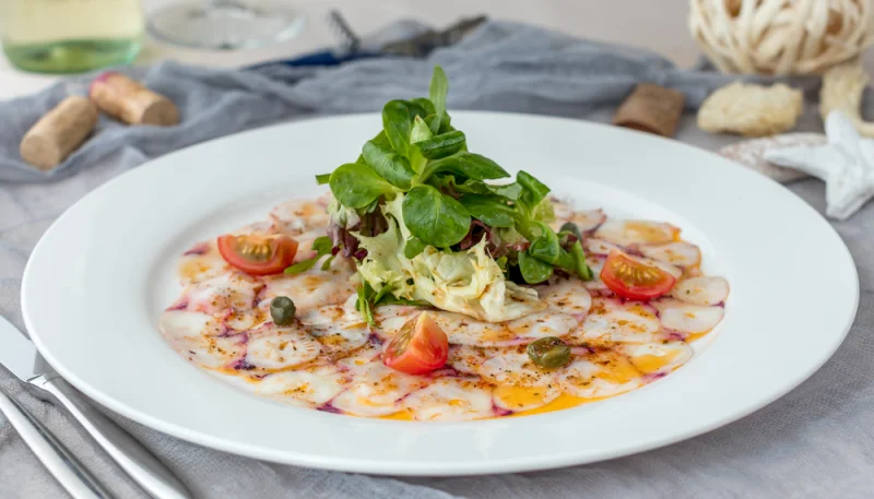 Carpaccio de pulpo