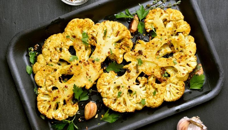 Coliflor al horno con Parmesano