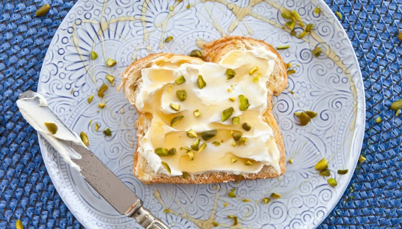 Crema de queso con miel