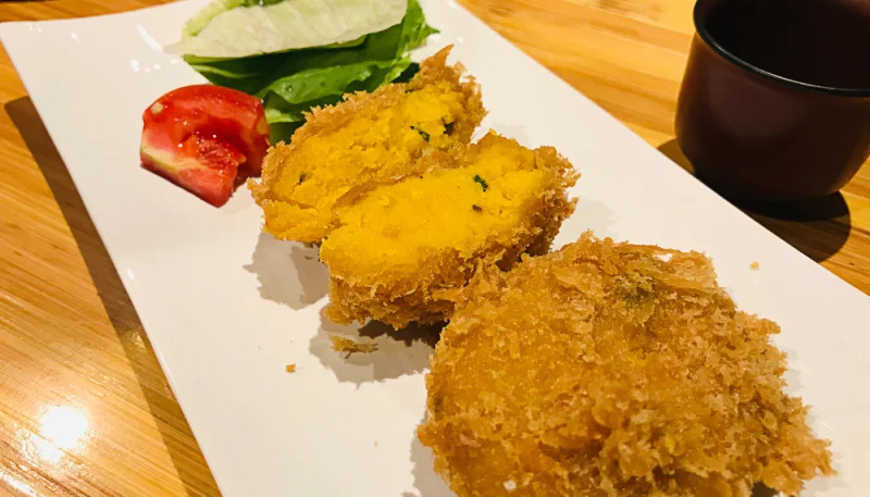 Croquetas de calabaza japonesas