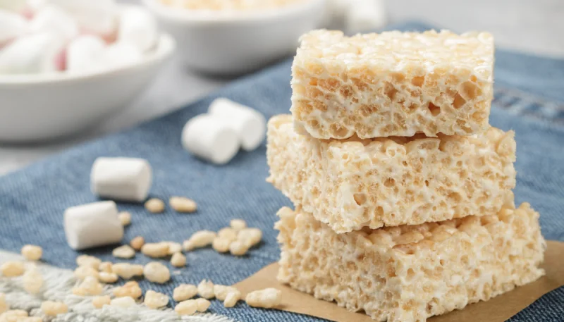 Cubitos de arroz inflado