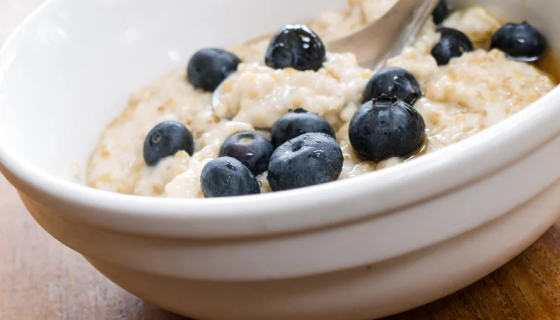 Gachas con arándanos